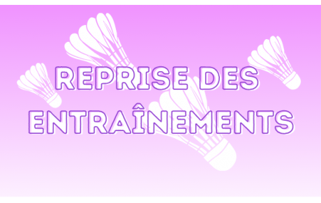 Reprise des entrainements